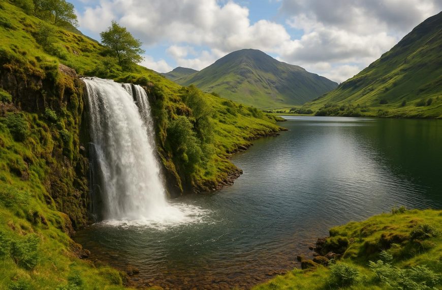 Discovering waterfalls that feed UK lakes
