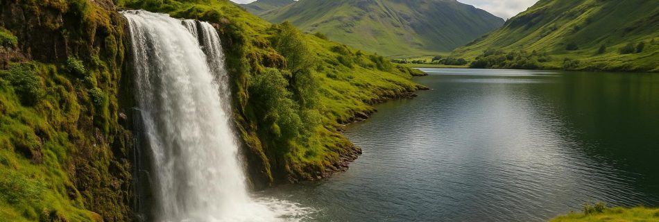 Discovering waterfalls that feed UK lakes