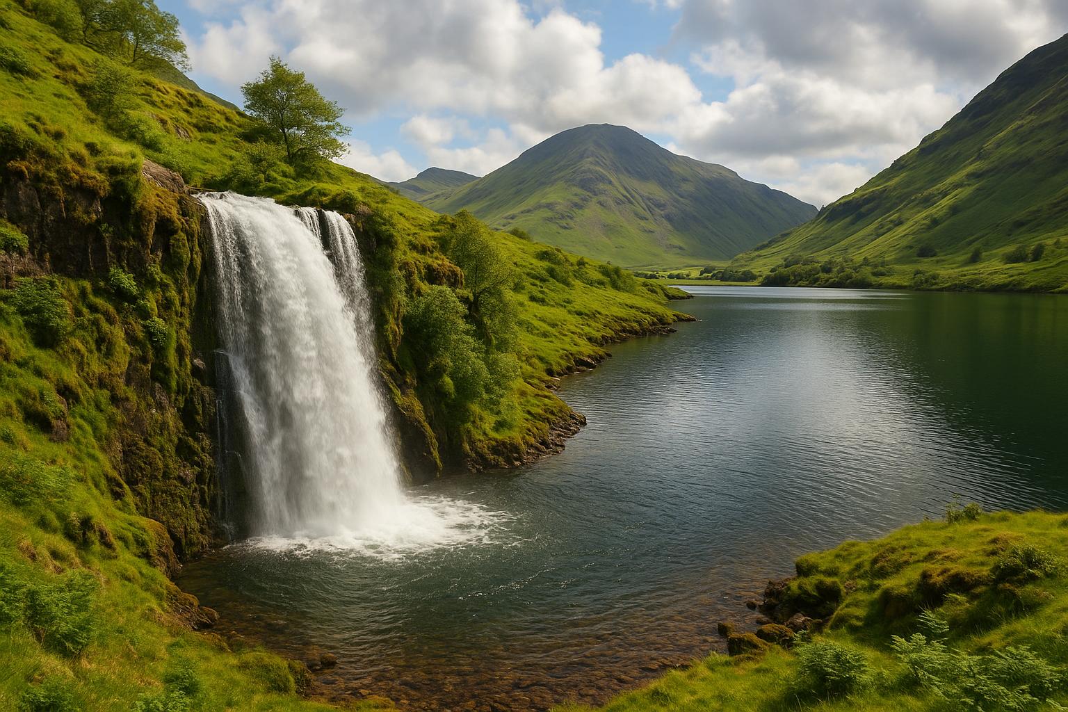 Discovering waterfalls that feed UK lakes