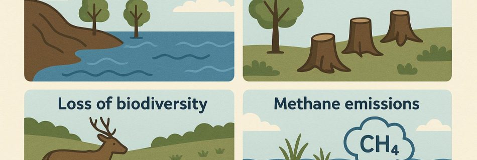 Environmental impact of creating reservoirs