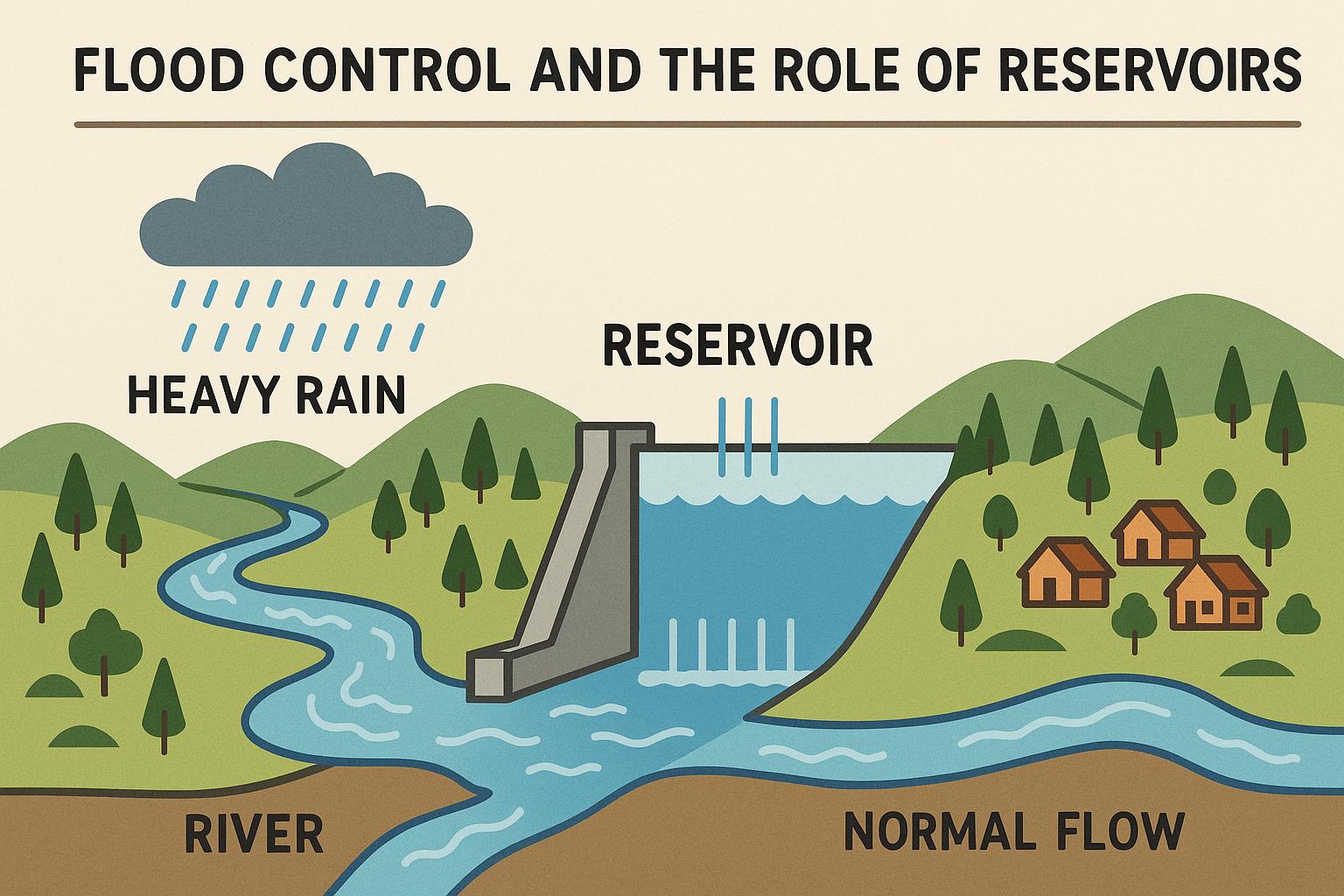 Flood control and the role of reservoirs
