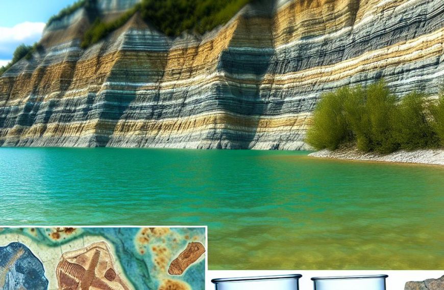 Fossils and geological discoveries in lakes