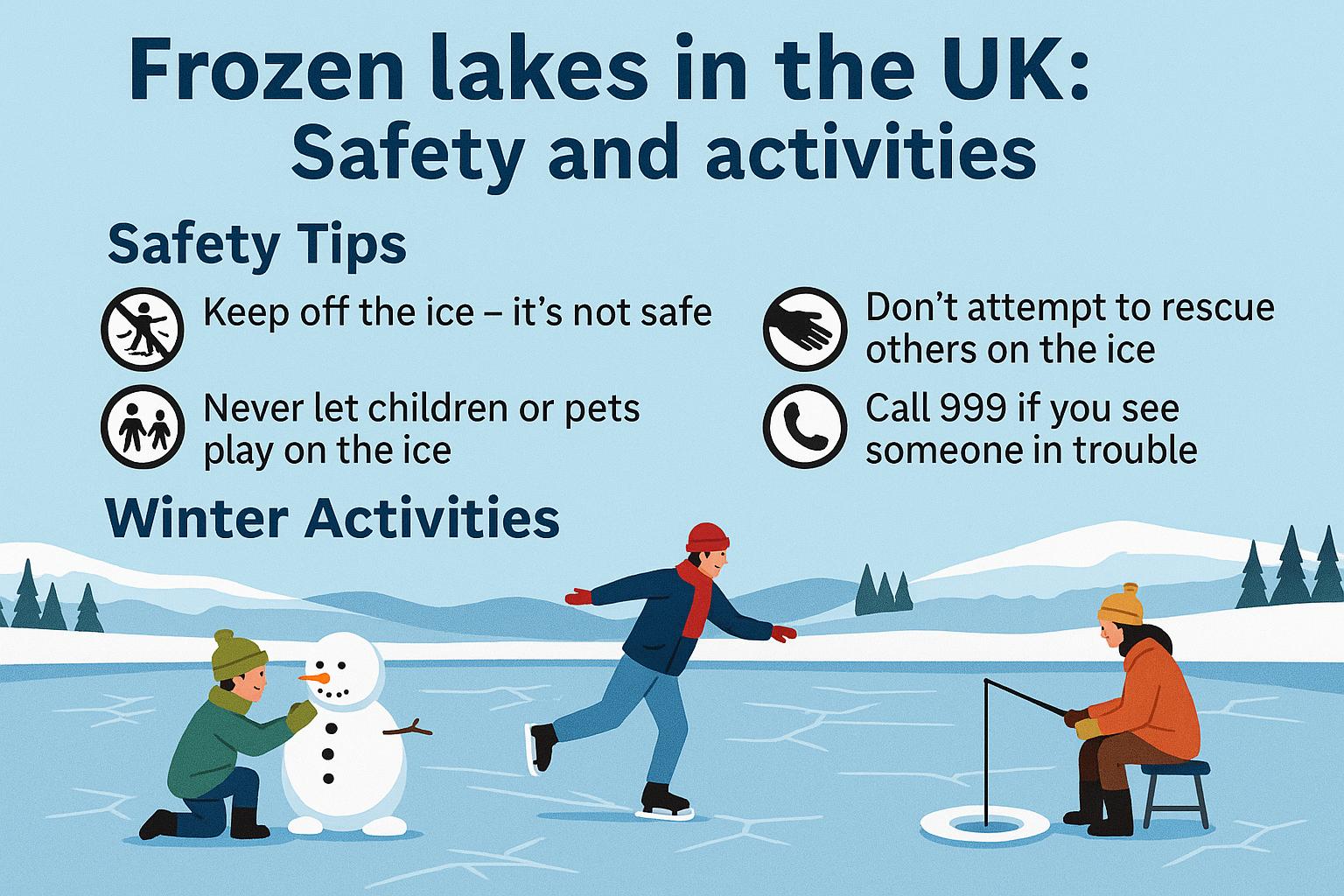 Frozen lakes in the UK: Safety and activities