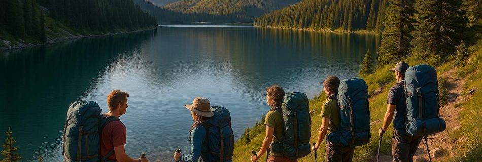 Multi-day hiking trips involving lakes