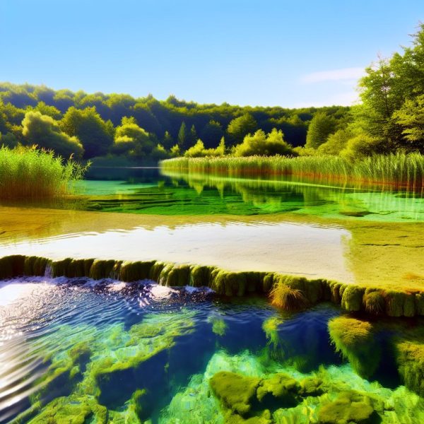 Natural mineral springs and lake waters